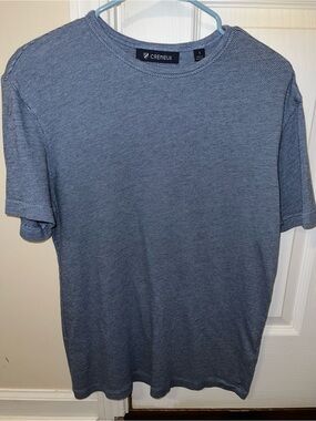 Cremieux Men's Short Sleeve Crew Neck Tee in Heathered Blue